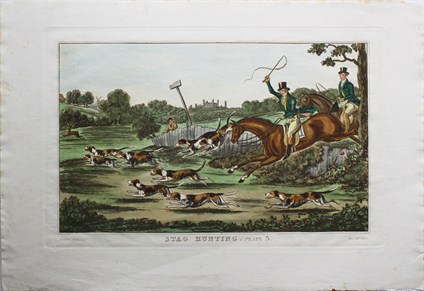 Stag hunting. Plate 3