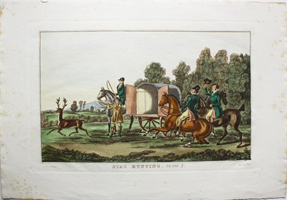 Stag hunting. Plate 2